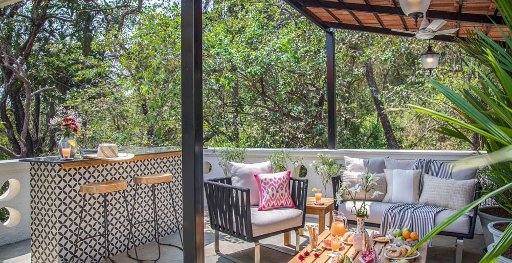 Monforte Villa E - Terrace and bar